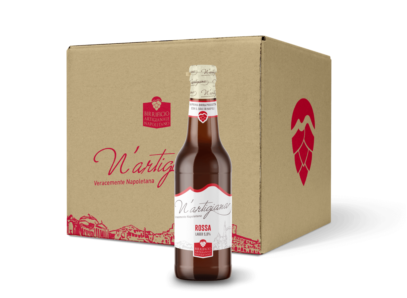 Birrificio Artigianale Napoletano - Birra Artigianale N'Artigiana Box Rossa Lager